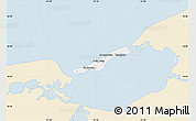Classic Style Map of Isla de Terminos, single color outside
