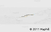 Shaded Relief Panoramic Map of Isla de Terminos, lighten, desaturated