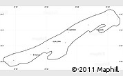 Blank Simple Map of Isla de Terminos, cropped outside