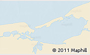 Classic Style 3D Map of Isla, single color outside