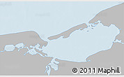 Gray 3D Map of Isla, single color outside
