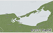Physical 3D Map of Isla, semi-desaturated