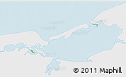 Physical 3D Map of Isla, single color outside
