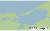 Savanna Style 3D Map of Isla, single color outside