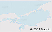 Shaded Relief 3D Map of Isla, single color outside