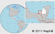Gray Location Map of Isla, highlighted parent region