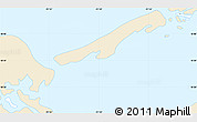 Classic Style Simple Map of Isla, single color outside