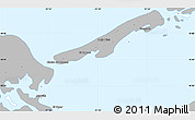 Gray Simple Map of Isla