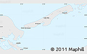 Silver Style Simple Map of Isla