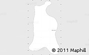 Silver Style Simple Map of Lago Noh