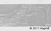 Satellite 3D Map of Lago, lighten, desaturated