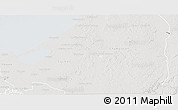 Shaded Relief 3D Map of Lago, lighten, semi-desaturated