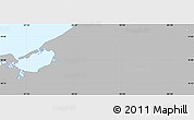 Gray Simple Map of Lago, single color outside