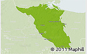 Physical 3D Map of Palizada, lighten