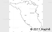 Blank Simple Map of Palizada, cropped outside