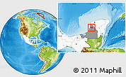 Physical Location Map of Tenabo, highlighted country, highlighted parent region