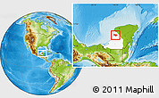 Physical Location Map of Tenabo, highlighted parent region