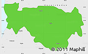 Political Simple Map of Tenabo, single color outside, borders and labels