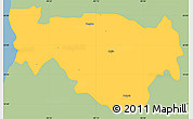 Savanna Style Simple Map of Tenabo, single color outside