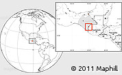 Blank Location Map of Amatenango de la F., highlighted parent region