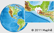 Physical Location Map of Amatenango de la F., highlighted parent region