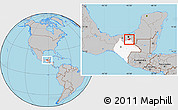 Gray Location Map of Catazaja, highlighted parent region