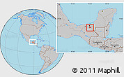 Gray Location Map of Catazaja