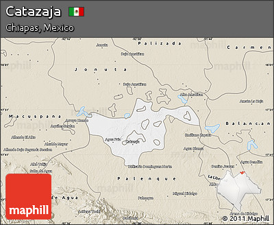 Classic Style Map of Catazaja