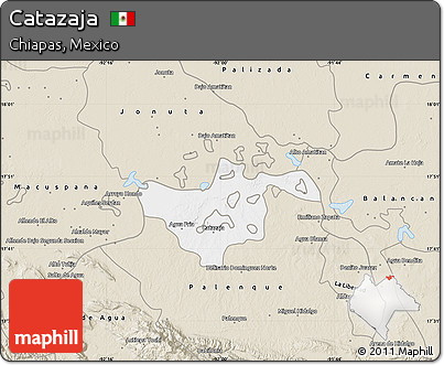Classic Style Map of Catazaja