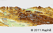 Physical Panoramic Map of Chamula
