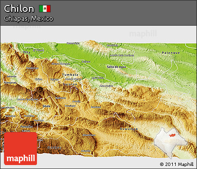 Physical 3D Map of Chilon