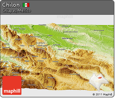 Physical 3D Map of Chilon