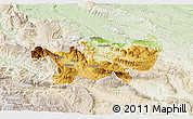 Physical 3D Map of Chilon, lighten