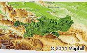 Satellite 3D Map of Chilon, physical outside