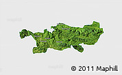 Satellite 3D Map of Chilon, single color outside