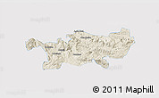 Shaded Relief 3D Map of Chilon, single color outside