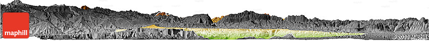 Physical Horizon Map of Chilon, darken, desaturated