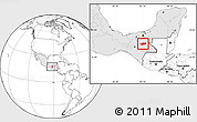 Blank Location Map of Chilon, highlighted country