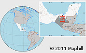 Gray Location Map of Chilon, highlighted country, highlighted parent region