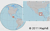 Gray Location Map of Chilon, highlighted parent region, within the entire country, hill shading