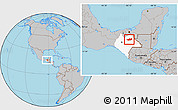 Gray Location Map of Chilon, highlighted parent region