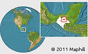 Satellite Location Map of Chilon, highlighted parent region