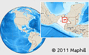 Shaded Relief Location Map of Chilon, highlighted parent region