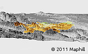 Physical Panoramic Map of Chilon, desaturated