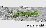 Satellite Panoramic Map of Chilon, lighten, desaturated