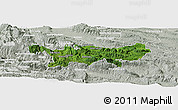 Satellite Panoramic Map of Chilon, lighten, semi-desaturated