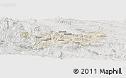Shaded Relief Panoramic Map of Chilon, lighten, semi-desaturated