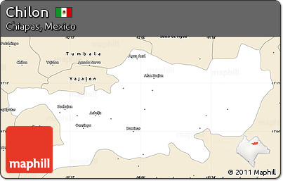 Classic Style Simple Map of Chilon
