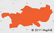 Political Simple Map of Chilon, single color outside