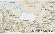 Classic Style 3D Map of Frontera Comalapa
